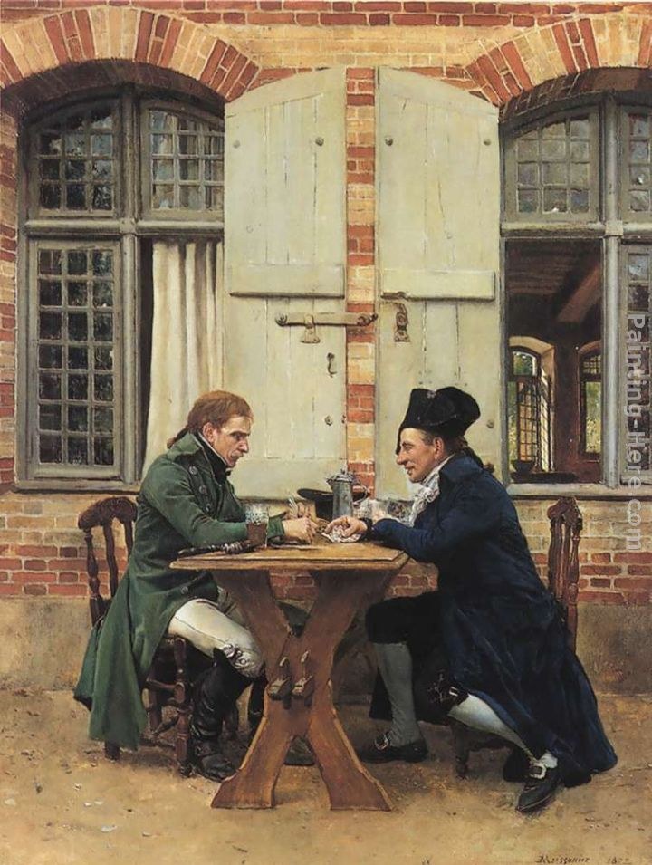 Jean-Louis Ernest Meissonier The Card Players